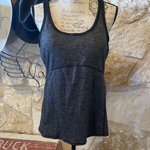 Prana Activewear Dark Gray Workout/Yoga Top, Size XL
